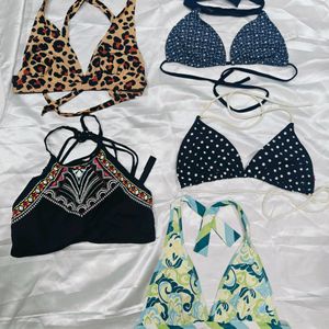 Combo Of 5 Halter Neck Bra