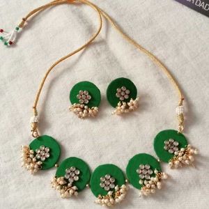 Fabric Jewellery Set