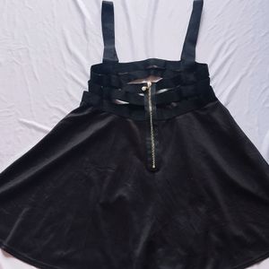 Black Jumpsuit Skirt