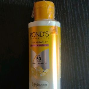 Ponds Spf50 Niancinamde Sunscreen Body Lotion