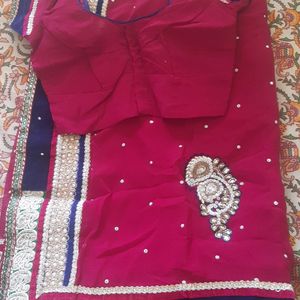 New Saree With Ready Blouse Not Used