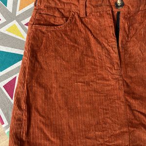 Rust Orange Skirt