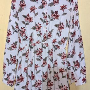 Cottagecore Korean Floral Shirt Dress❤️