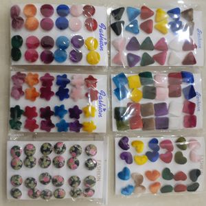 New Designer 60 Set 5 Dozen Velvet Work Stud Earri