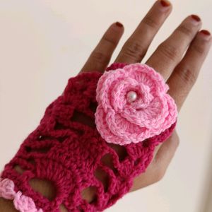 Pack 2 Crochet Finger Gloves