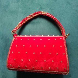 Red Ethnic Hand Bag 😍