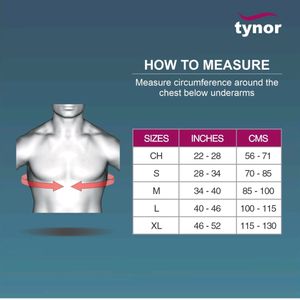 TYNOR Clavicle Brace with Buckle, Grey