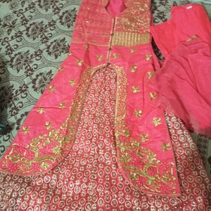 Indo Western Kurta with Plazo And Chunri