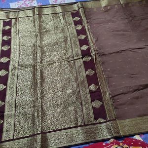 Brown Saree