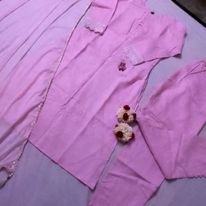 Pink Suit Set 3 Piece Full💯