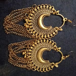 Oxidized Gold earrings