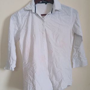 White Shirt With Pink Effect