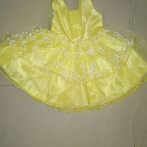 1 Year Girl Yellow Frock