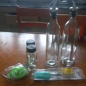 Oil Dispenser Bottle for Kitchen Combo Organisatio