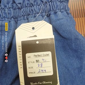 (M-91) 28 Size Regular Fit Denim Pajama