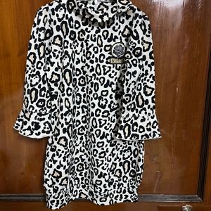 Cheetah Print Dress For 6to7 Years Girl