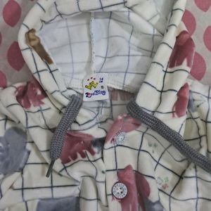 Toddlers Hoodie Set With Pajama And Socks