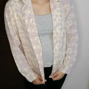 Women Printed Design Casual Open Shrug