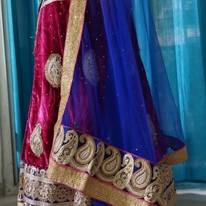 Velvet Lehenga