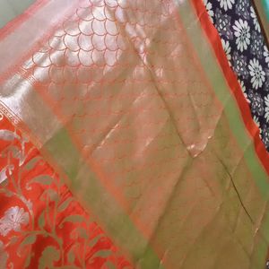 Coral New Saree