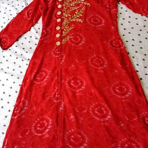 Red Colour Kurti