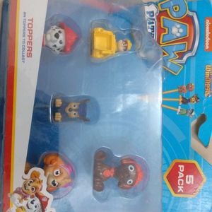 5 Pack PAW PATROL TOPPERS