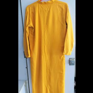 🚨PRICE DROPPED 🚨 Mustard Yellow Straight Kurti W