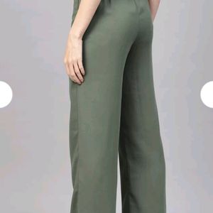 Combo Olive And Black Womens Trousers