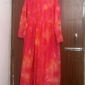 women printed A-line kurta