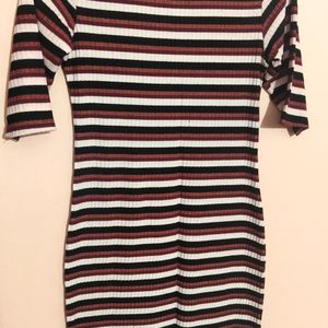 Bodycon Horizontal Striped Dress