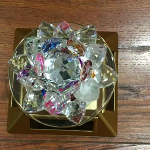 Solar Battery Crystal Lotus Showpiece 🪷✨