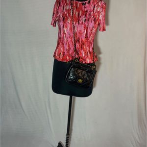 Pink Abstract Design Top