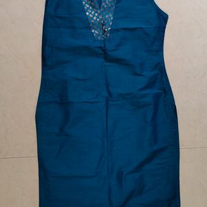 Blue Green Dual Sleeveless Kurta - 38