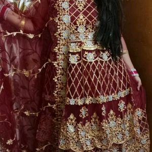 Bridal Heavy Peplum Lehanga Pakistani Dress