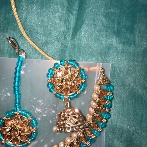 Peacock Green Necklace Set