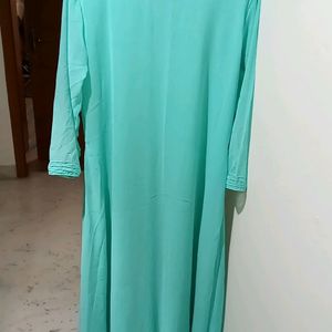 Green Long  Georgette Kurta