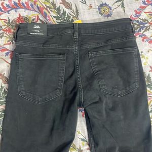 Black Low Waist Flared Jeans