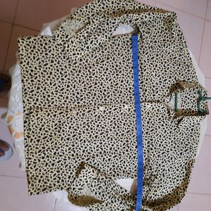 Unused New Animal Print Tailor Stitched