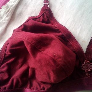 New Dori Bra Maroon Colour Unused