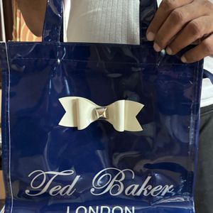 Ted Baker Navy Blue Hand Bag/Tote Bag