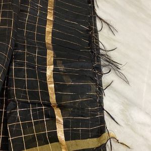 BLACK ZARI DUPATTA