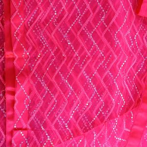 Pink Sequence Duppata