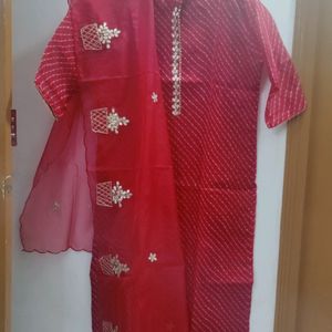 Boutique Sawan Sale Lahariya Kurti Duppata Set