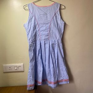 Gingham Coquette Corset-Style Cottagecore Dress