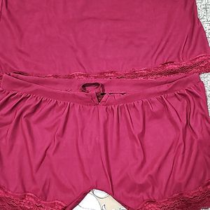 Maroon Two Piece Nighty