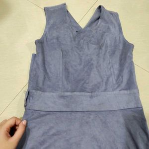 Imported Velvet Bodycon Grey Dress