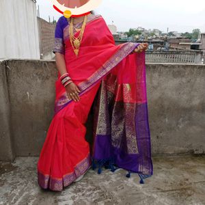 Pink Saree