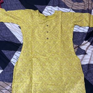 Yellow Kurti For Women