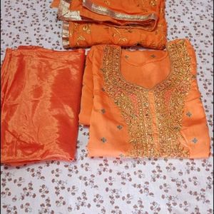 Orange Kurti Set