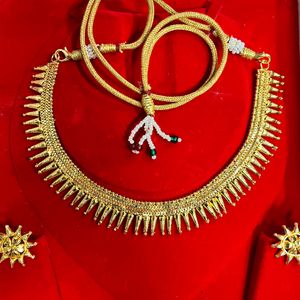 Exquisite pure 22K gold plated jewellery set